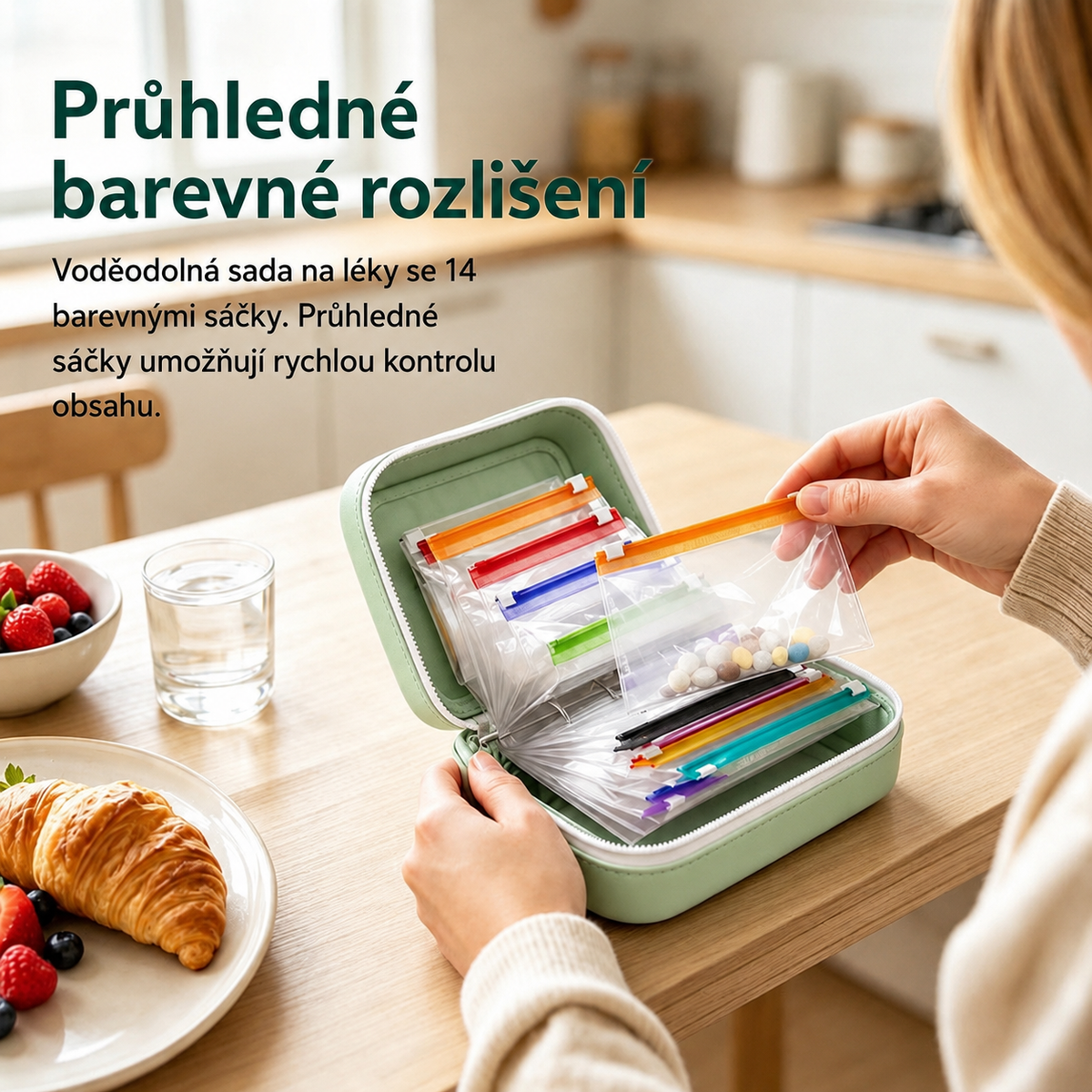 Viren™ – Organizér na léky a vitamíny (14 sáčků)