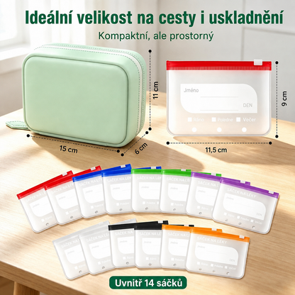 Viren™ – Organizér na léky a vitamíny (14 sáčků)