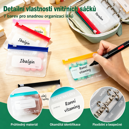 Viren™ – Organizér na léky a vitamíny (14 sáčků)